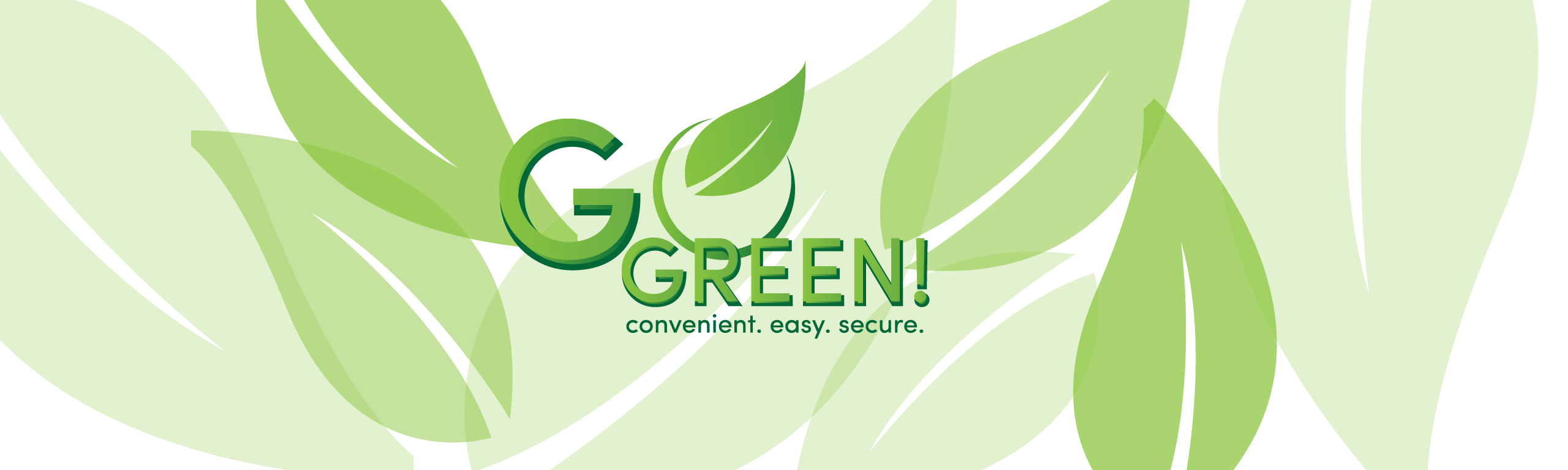 Go Green with eStatements!