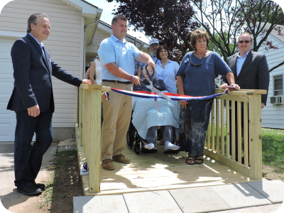 Ribbon cutting honoring Edward Littlejohn