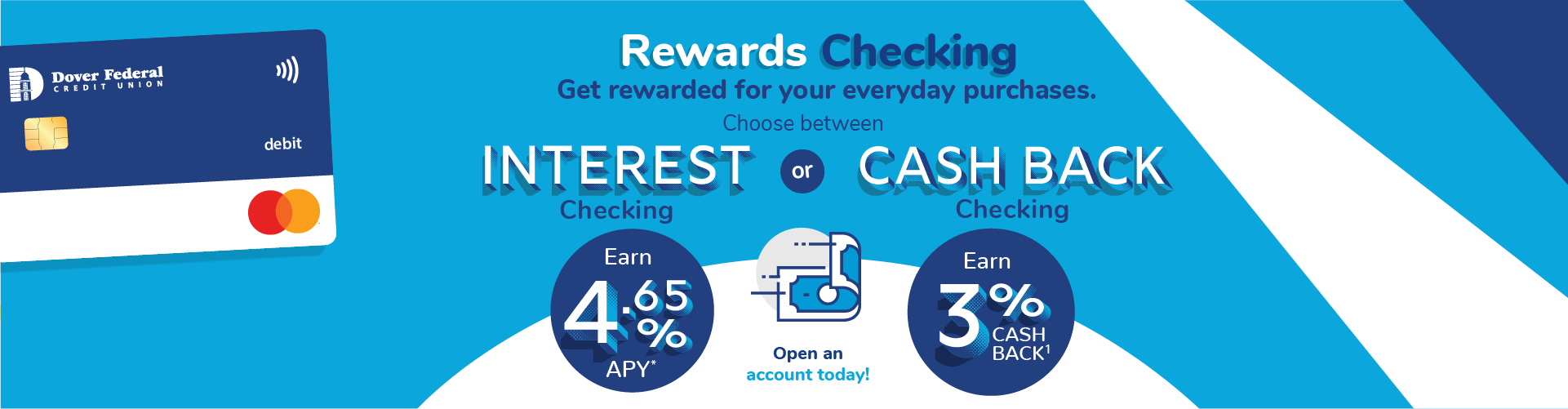 Rewards Checking featuring Interest Checking and Cash Back Checking