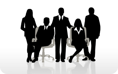 Silhouette of Board Members