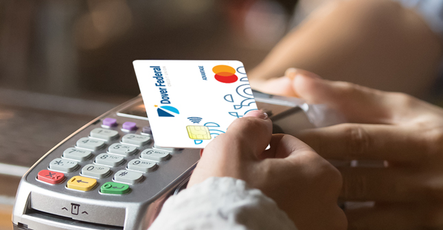 Member uses Dover Federal Mastercard to pay for goods.