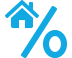 Home percentage rate icon